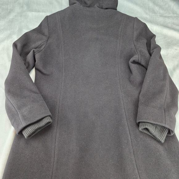 Pendleton Merino Wool Blend Hooded Fox Fur Trim Toggle Coat Parka Women's 16 - Picture 14 of 14